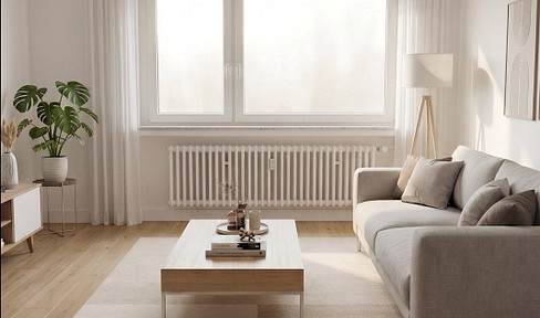First occupancy after energy-efficient renovation: 3-room apartment with balcony – heat pump and energy efficiency class B, Ippendorf.