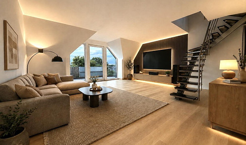 Lichtdurchflutete Maisonette-Wohnung mit großem Sonnenbalkon inkl. Tiefgarage in Oberhausen-Alsfeld