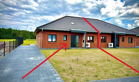 Only 2 out of 4 available | New construction semi-detached house | 120 square meters of living space + 80 square meters of potential for expansion | View of the fields.