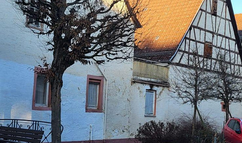 Historic house with barn and vaulted cellar.