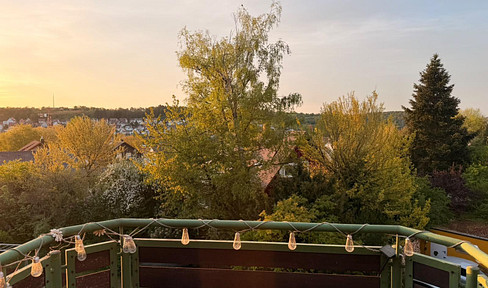 Ruhige Maisonette-Wohnung mit Aussicht