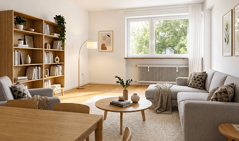 3-Zimmer-Wohnung mit Südbalkon & 2 Bädern in ruhiger Innenhoflage - Sendling Westpark