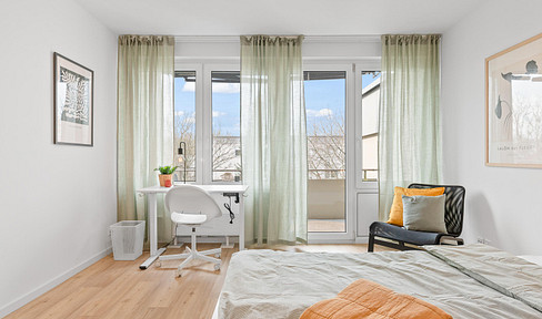 ++ WG-Zimmer mit eigenem Balkon zu vergeben! 100% Komfort - perfekte Lage in Bahnhofsnähe ++