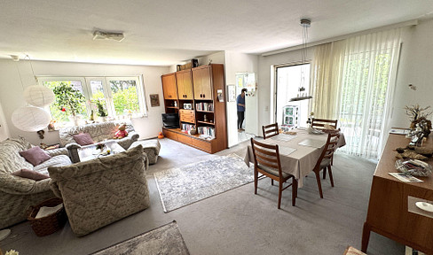 Quiet and bright 3-room garden apartment with 90 square meters in Finthen.