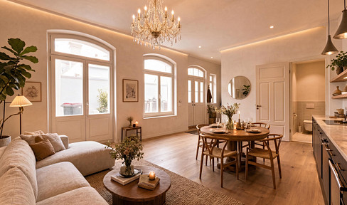 Wohnen wie im eigenen Haus – großzügige 5-Zimmer-Wohnung im kernsanierten Denkmal