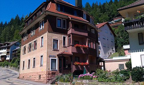 1-room apartment, 40 m², available immediately, located in 75323 Bad Wildbad, and a 2-room apartment, 60 m², available from August 1st, 2026.