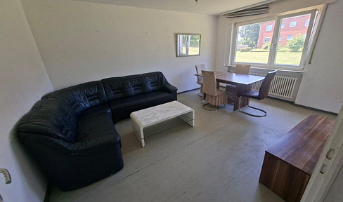 4-room apartment on the ground floor with a balcony and fitted kitchen in Visselhövede.