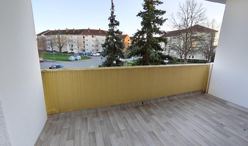 Newly renovated: Bright apartment with a large, sunny balcony.