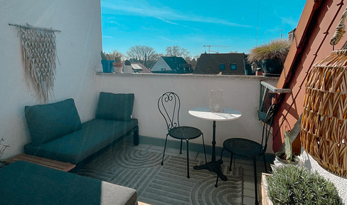 Sorglospaket kaufen: Exklusive Maisonette-DG-Wohnung | 2 Balkone | hochwertige Ausstattung