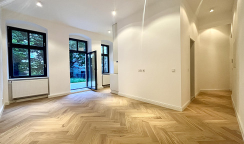 Cityapartment mit eigenem Garten in top Lage | EBK | Keller | Wunderschöner sanierter Altbau