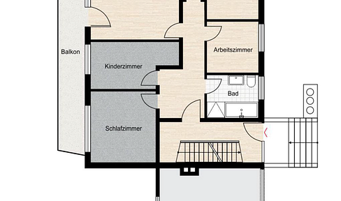 Großzügige 4-ZKB-Wohnung mit Balkon in Bad Salzdetfurth