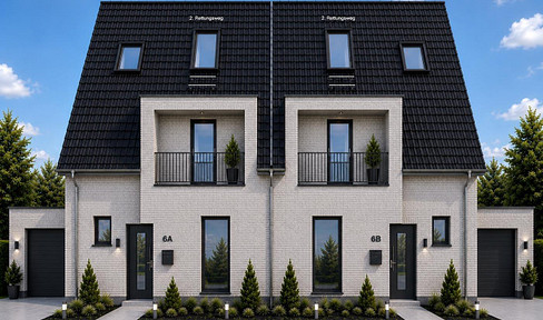 Neubau-Doppelhaushälfte | 155 m² Wohnfläche | 5 Zimmer | Garage | Provisionsfrei