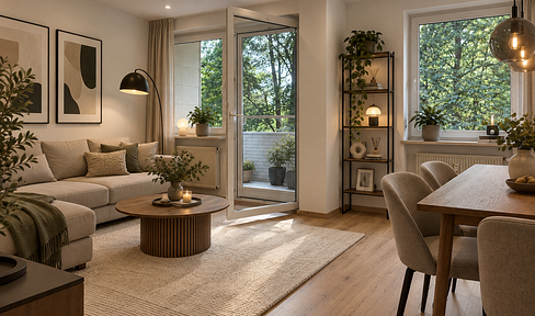 Frisch modernisierte 3-Zimmer-Wohnung mit Loggia – sofort bezugsfrei und Provisionsfrei