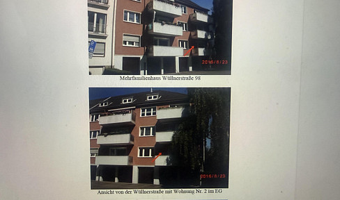 Available now: 2-room apartment with kitchen and bathroom, including a balcony, located near the university.