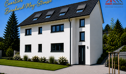 New construction, first occupancy, 3-family house, prime location in Wiesbaden-Biebrich.