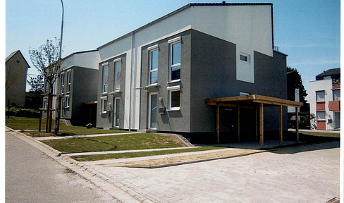 Low-energy house with district heating.