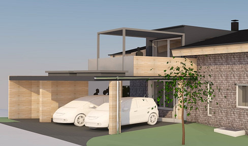 Completely renovated semi-detached house.