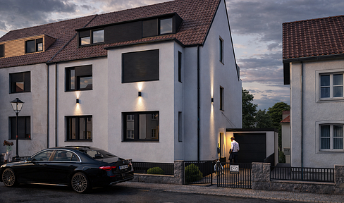 3-room apartment, brand new after complete renovation, KFW 55EE standard, premium ground-floor apartment with a private garden.