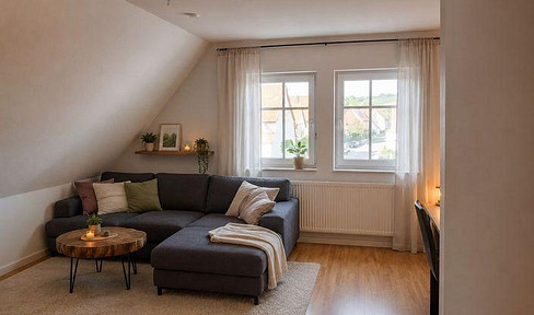 2-room attic apartment in Ipsheim.