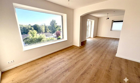 Erstbezug Möhringen: Stilvolle 3,5-Zi.-Etagenwohnung mit Kamin, Balkon & Garten
