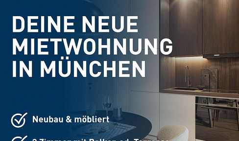ab 01.09. möblierte 2-Zimmer-Mietwohnung in München-Fasangarten