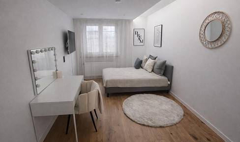 WG-Zimmer 12m2 in voll ausgestatteter 3er WG -  53m2 neuwertig saniert und möbliert // Shared Flat!