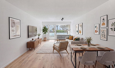 PROVISIONSFREI: Umfassend sanierte 3-Zi-Wohnung mit 2xLoggia, Bogenhausen English speaking