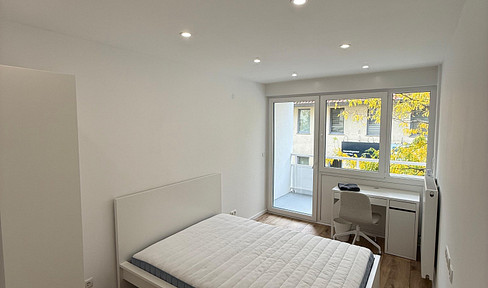 WG-Zimmer mit Balkon | Hochwertig saniert & voll möbliert