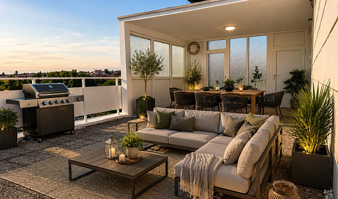 Hot-Summer-Life: Exklusive Penthousewohnung mit XXL-Dachterrasse samt Loggia