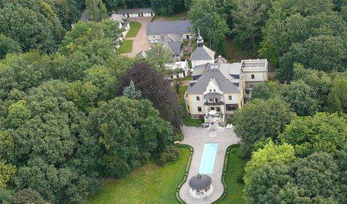 Exklusiv DG-Penthouse JAGDSCHLOSS 20km von L-Bhf 210m², 40m² Dachterrasse, Park, See, 2 Bäder