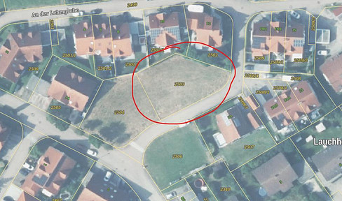 No commission - large building plot in the pleasant residential area "Kapellenfeld," Lauchheim.
