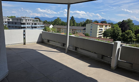 Exclusive penthouse apartment with panoramic mountain views, a huge terrace, and a private elevator.