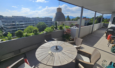 Exklusives Penthouse mit Alpenpanorama, XXL-Terrasse und Privataufzug