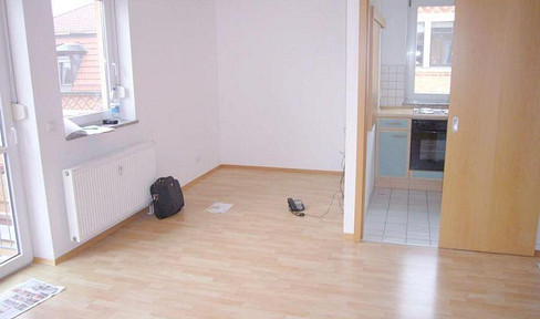Beautiful, bright 2-room apartment with fitted kitchen, balcony, and parking space in Freiburg.