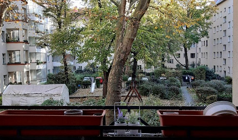 Rented 2-room apartment with balcony in Berlin-Charlottenburg.