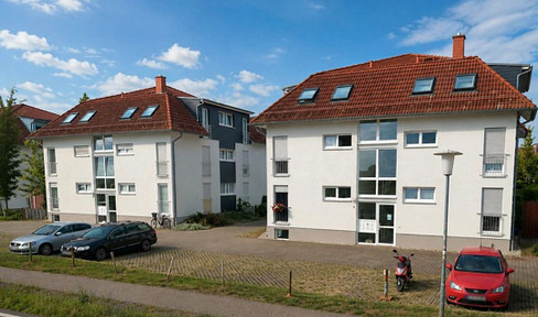 Helle 1-Zimmerwohnung mit Stellplatz und Terrasse im ruhigen Queis