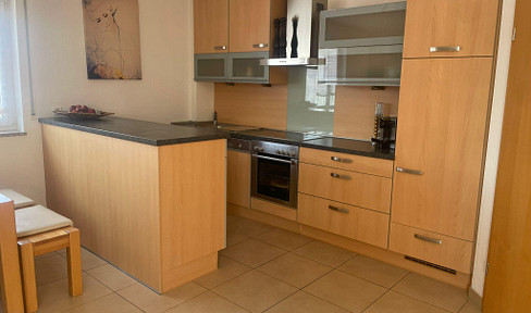 2-room attic apartment in Ingolstadt-Etting, 65 m², with garage and rooftop terrace.