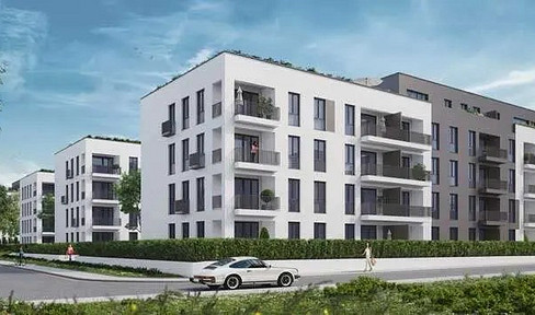 Modern, fully furnished 3-room apartment with a balcony and fitted kitchen in the eastern part of Neu-Isenburg.