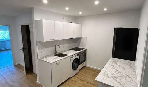 Neu sanierte 3 Zimmer Wohnung mit Bad, Küche und Balkon