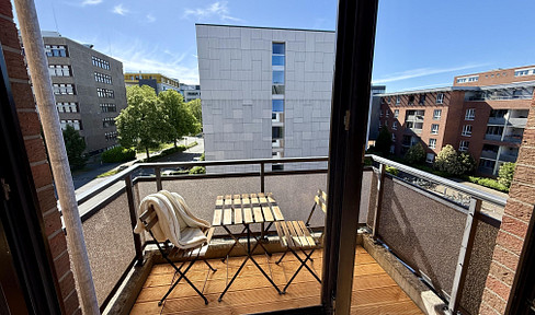 Renovated and furnished apartment in Sentrup - 2 rooms and a balcony - ideal for students, universities of applied sciences, and small and medium-sized businesses.