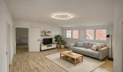 Moderne 4–4,5 Zimmer Dachgeschosswohnung mit großem Balkon & Stellplatz