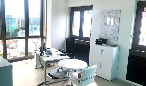Helles Büro für 2–4 Arbeitsplätze in München-Sendling – Glasfaser – Aufzug – Parkplätze