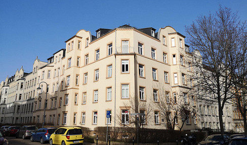 Cozy, bright 2-room apartment with a distant view and a modern bathroom, located in the lovely Kaßberg neighborhood.