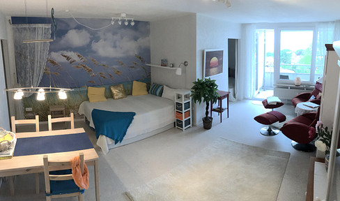 Schöne & möblierte Wohnung mit Meerblick