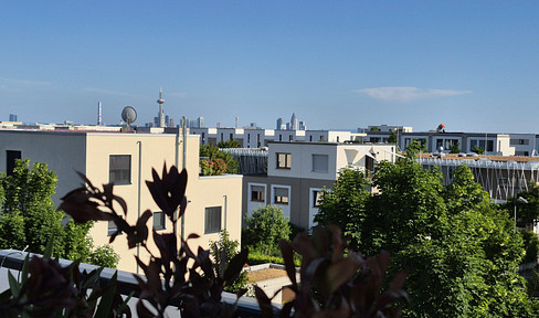 PROVISIONSFREI Penthouse 112 m², WESTFLÜGEL Riedberg, A+ Hausgeld EUR275 -  30m² Dachterrasse
