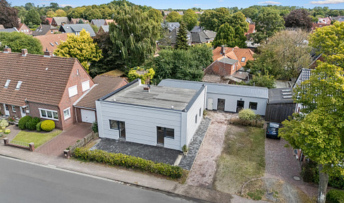 8 Minuten vom Strand entfernt: 2-Zimmer-Terrassenwohnung in Norden