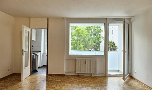 Ruhige 1-Zimmer-Wohnung mit Balkon in Großhadern