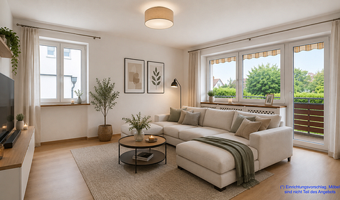 PROVISIONSFREI: Charmante 3-Zimmer-Wohnung mit Balkon in ruhiger Lage von München-Aubing