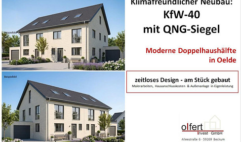 Exclusive, brand-new semi-detached house: Modern living in an ideal location in Oelde.