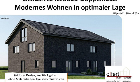 Exclusive, brand-new semi-detached house: Modern living in an ideal location in Oelde.